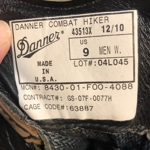 DANNER Combat Hiker Lace Up Leather Boots - Picture 12 of 16
